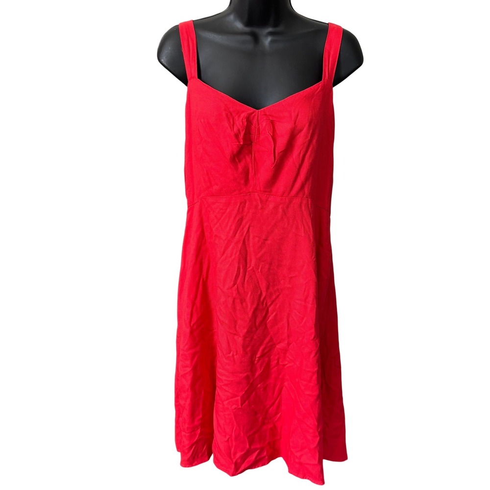 NWT Old Navy Mini Flowy Sun Dress Dress Sz L Tall Red Smocked Summer Casual